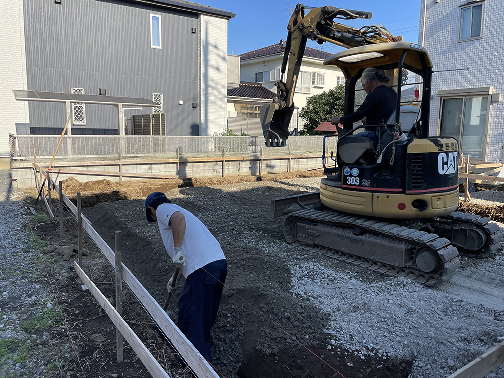 本郷町の家 さいたま市 新築事例 基礎工事