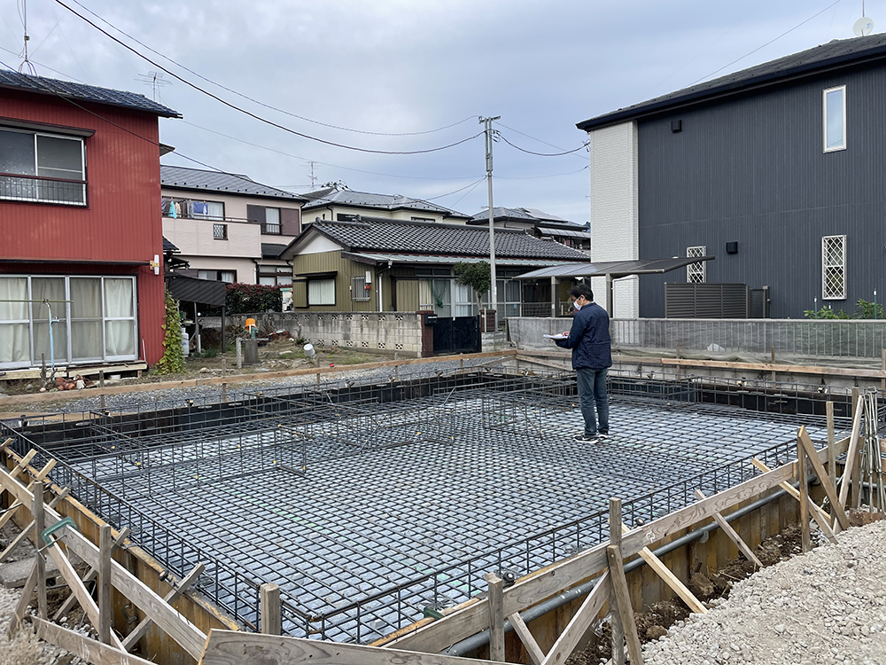 本郷町の家 さいたま市 新築事例 配筋検査